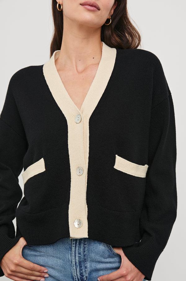 rails Geneva cardigan Black Ivory