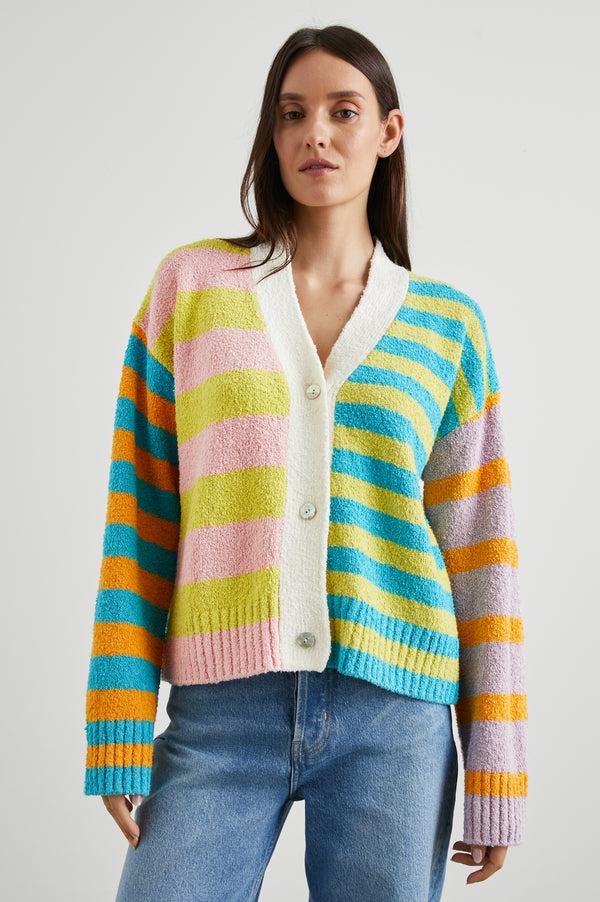 Rails Geneva Cardigan Mixed Stripe