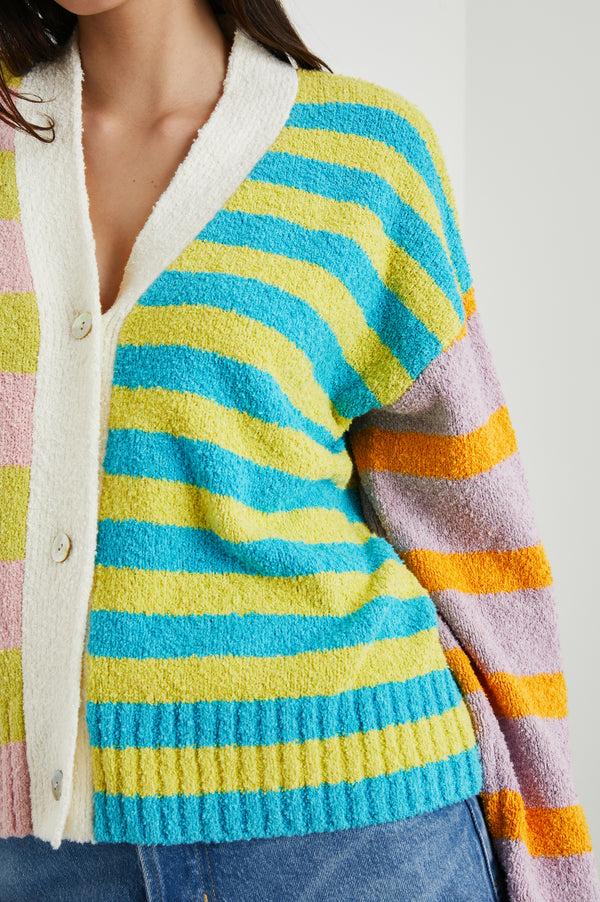 rails Geneva cardigan Mixed Stripe