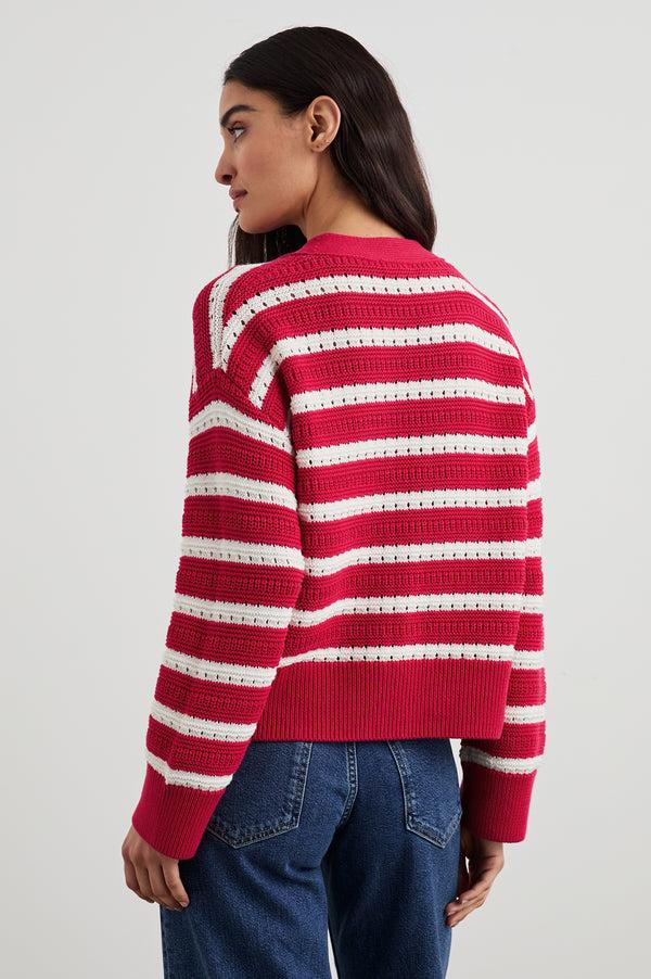 Rails Geneva Cardigan Pink Stripe