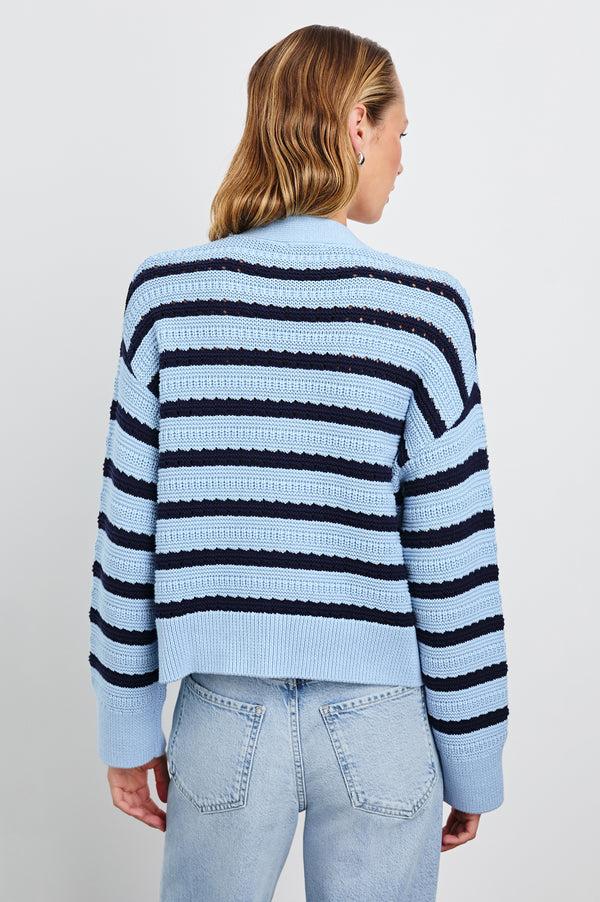 Rails Geneva Cardigan Sky Navy Stripe