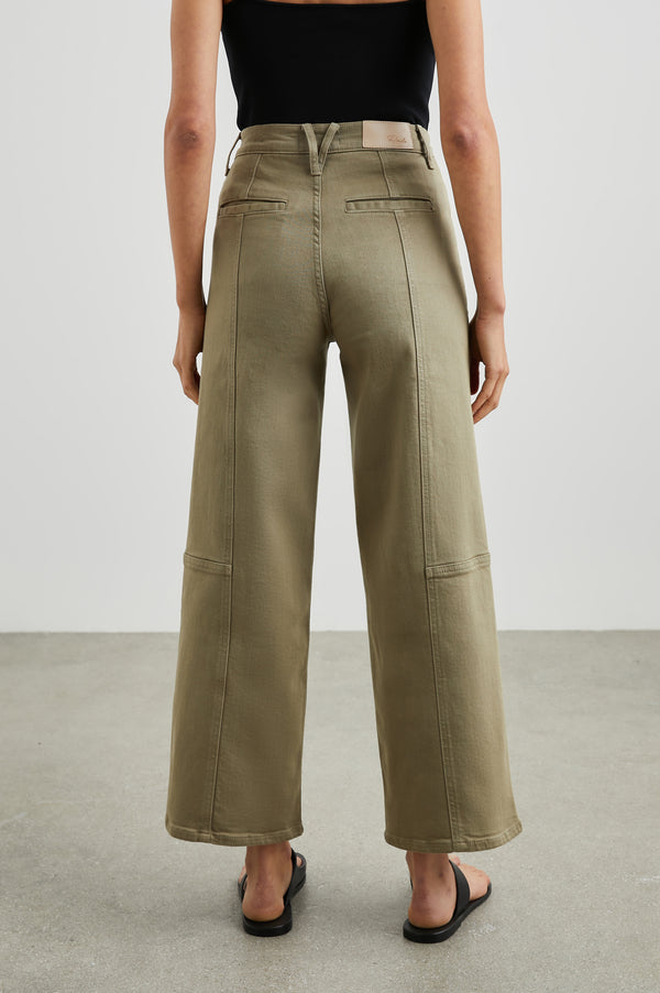 Rails Getty Crop Utility Wide Leg Washed Olive