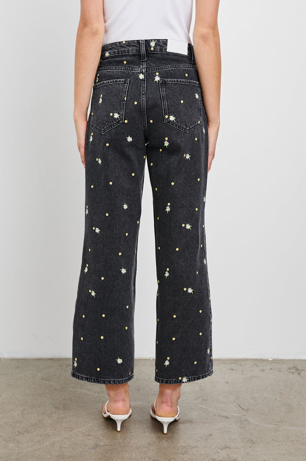 Rails Getty Crop Wide Leg Ash Black Floral