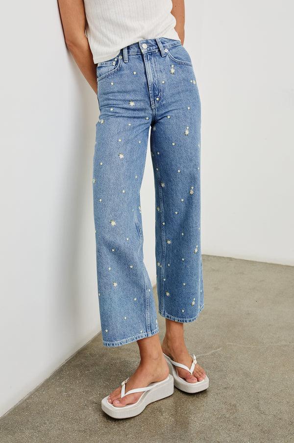Rails Getty Crop Wide Leg Indigo Floral