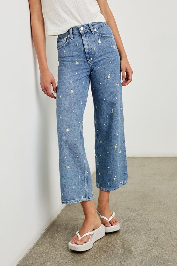 Rails Getty Crop Wide Leg Indigo Floral