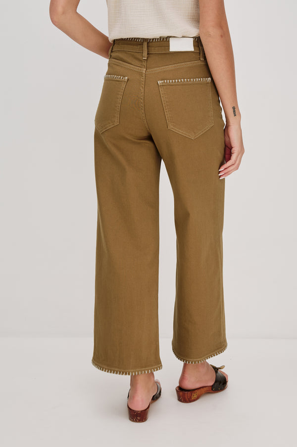 Rails Getty Crop Wide Leg Safari Embroidered