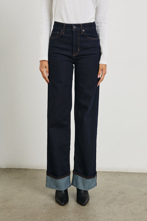 Rails Getty Wide Leg Midnight Blues Cuffed