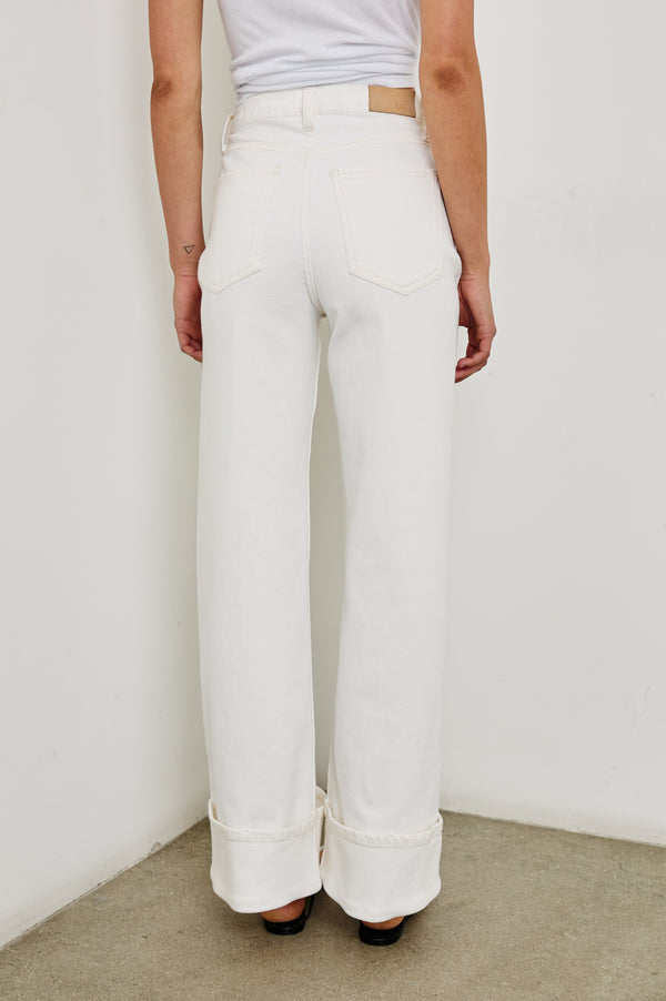 Rails Getty Wide Leg Vintage Ecru Cuffed
