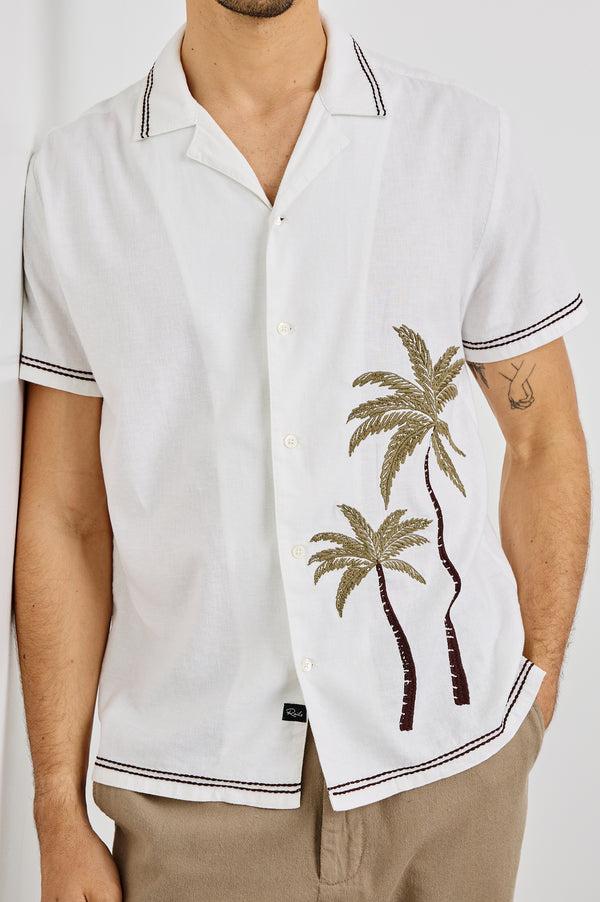 rails Gibson shirt White Brown Palm