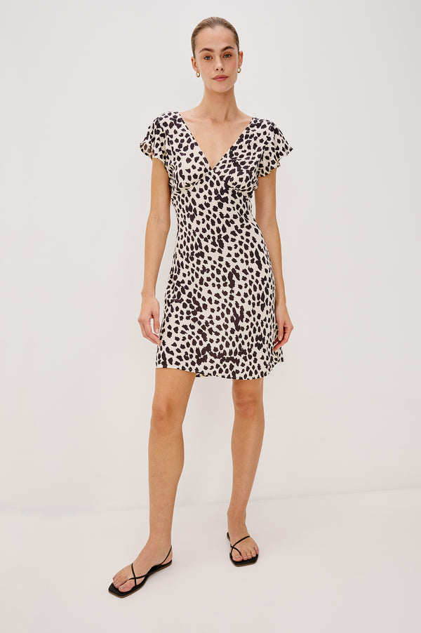 Rails Gigi Dress Taupe Spotted