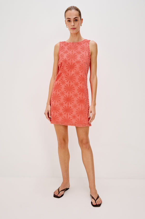 Rails Ginger Dress Red Sunburst Jacquard
