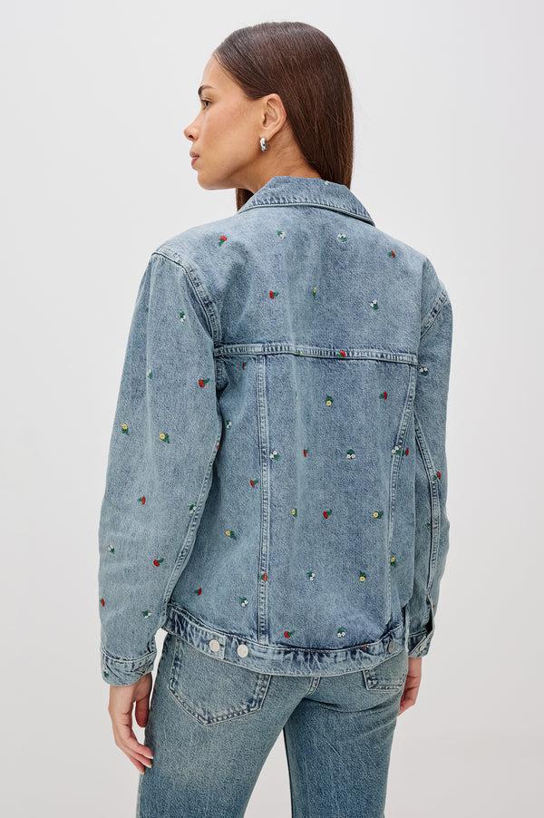 Rails Grove Boyfriend Trucker Jacket Flower Field