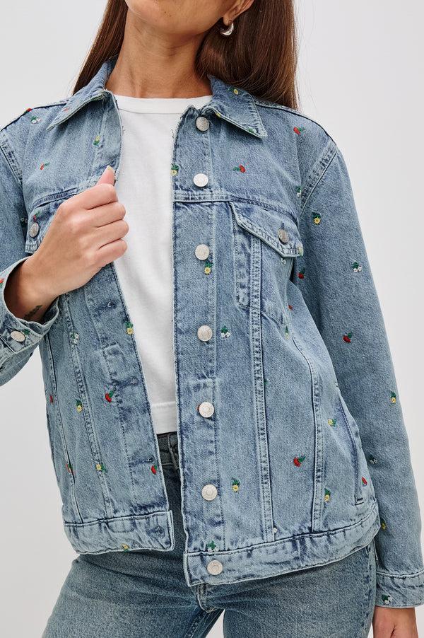 rails Grove boyfriend trucker jacket Flower Field