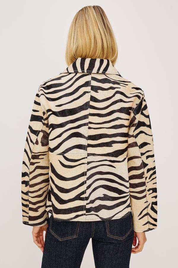 Rails Haisley Jacket Zebra Calf Hair