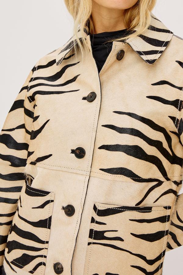 rails Haisley jacket Zebra Calf Hair