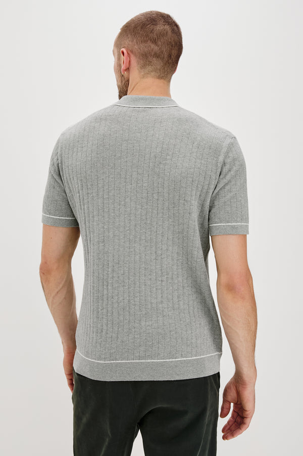 Rails Hardy Polo Shirt Grey Melange