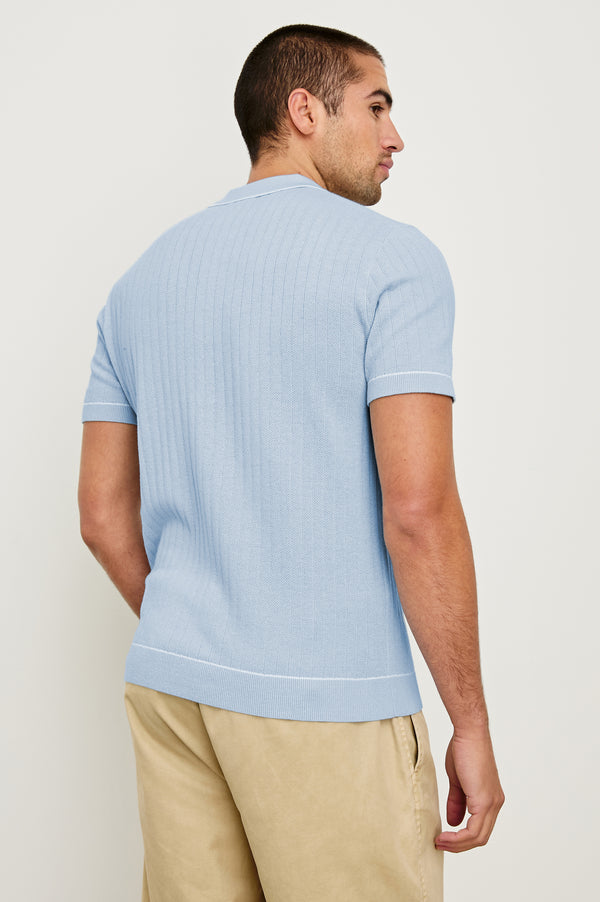 Rails Hardy Polo Shirt Light Blue Melange