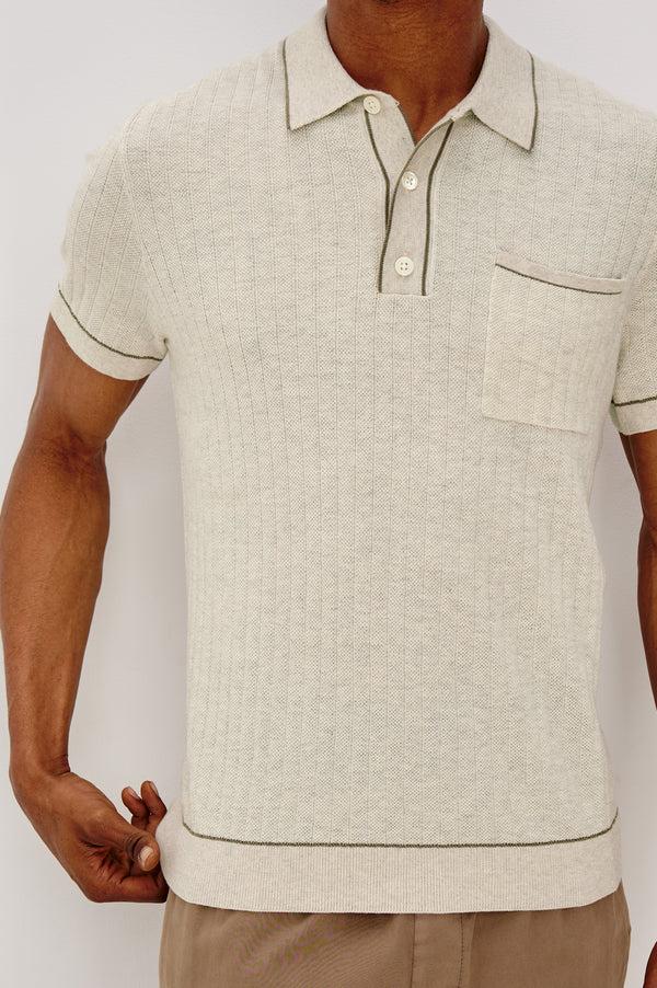 rails Hardy polo shirt Oat Heather