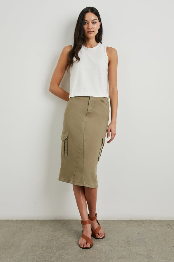 Rails Highland Cargo Skirt Washed Olive