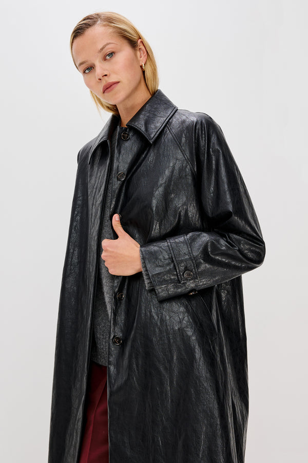 rails Hills jacket Faux Leather Black