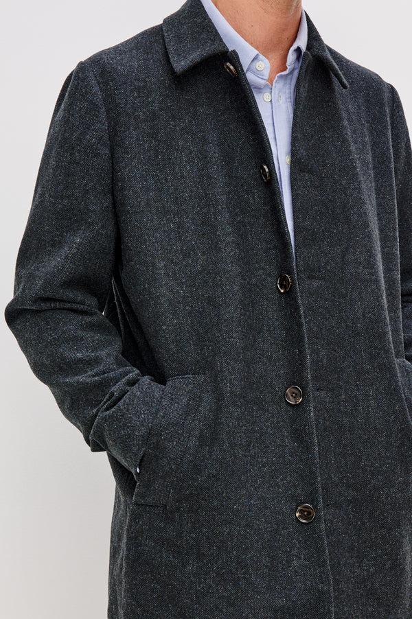 rails Hockney overcoat Celestial Tweed