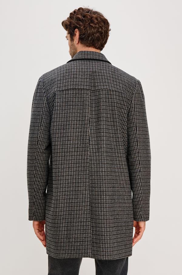 Rails Hockney Overcoat Grey Check Plaid