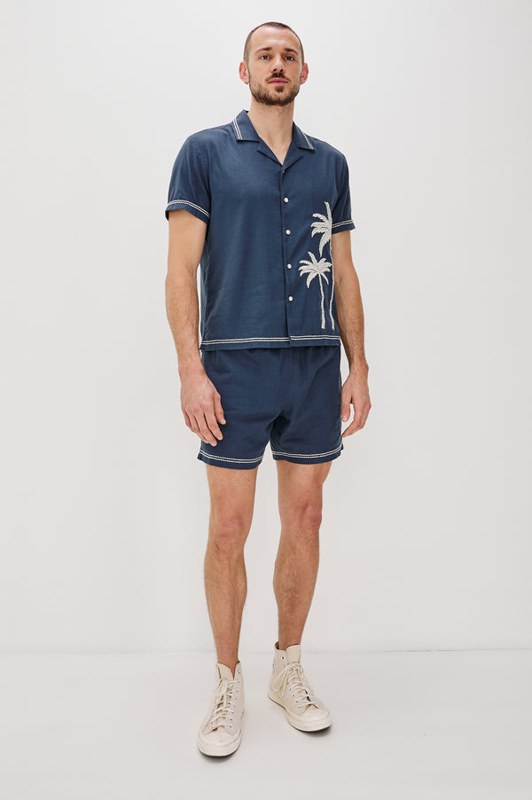Rails Hudson Short Navy White Palm
