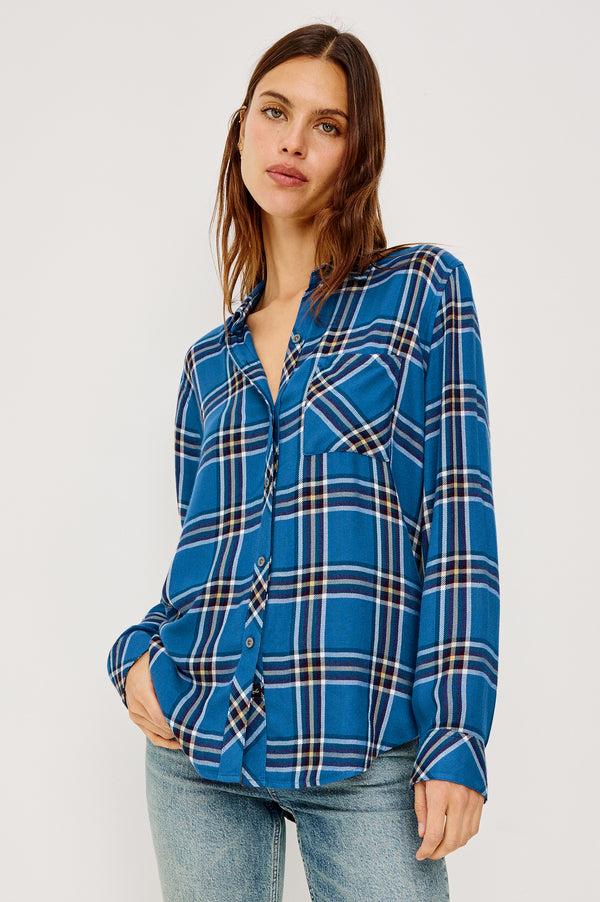 Rails Hunter Shirt Azure Pinot