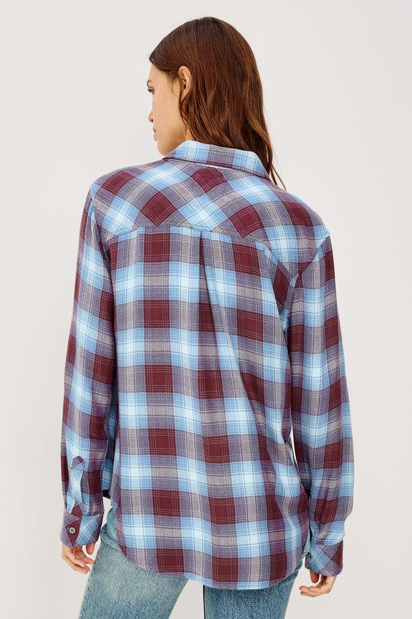 Rails Hunter Shirt Cerulean Mulberry