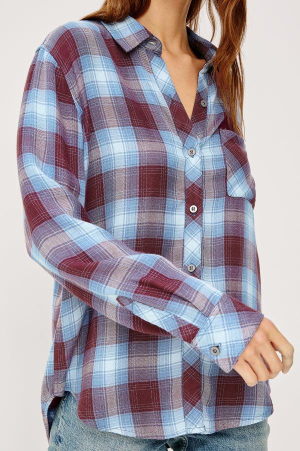 rails Hunter shirt Cerulean Mulberry