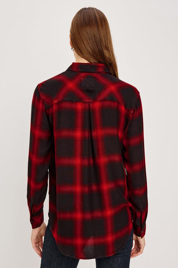 Rails Hunter Shirt Diffused Cardinal Black