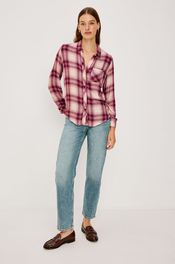 Rails Hunter Shirt Faded Plum Ivory