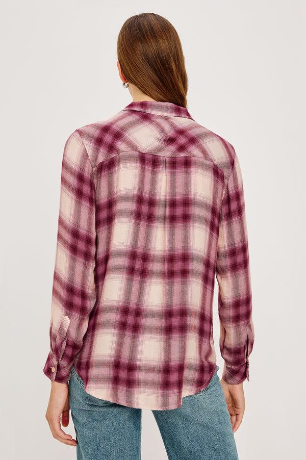 Rails Hunter Shirt Faded Plum Ivory