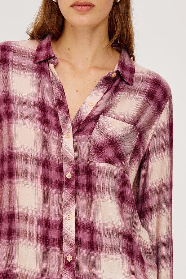 rails Hunter shirt Faded Plum Ivory