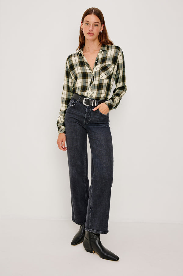Rails Hunter Shirt Ivory Olive Ash
