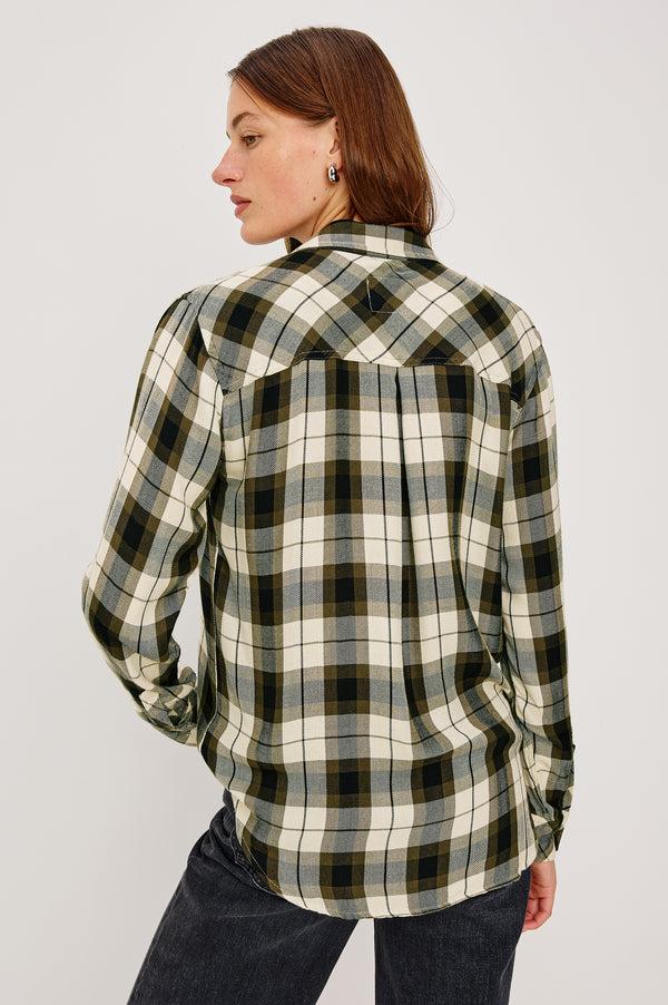 Rails Hunter Shirt Ivory Olive Ash