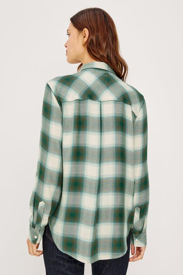 Rails Hunter Shirt Ivory Olive Teal