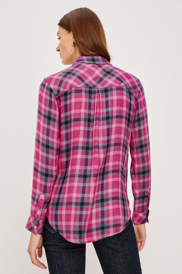 Rails Hunter Shirt Magenta Stone Blue