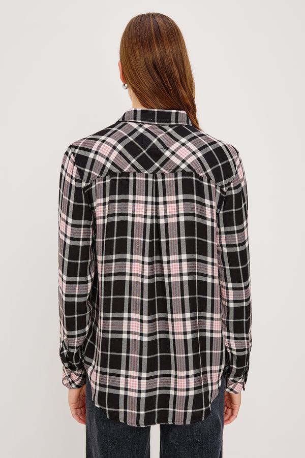 Rails Hunter Shirt Onyx Rose Gold Lurex