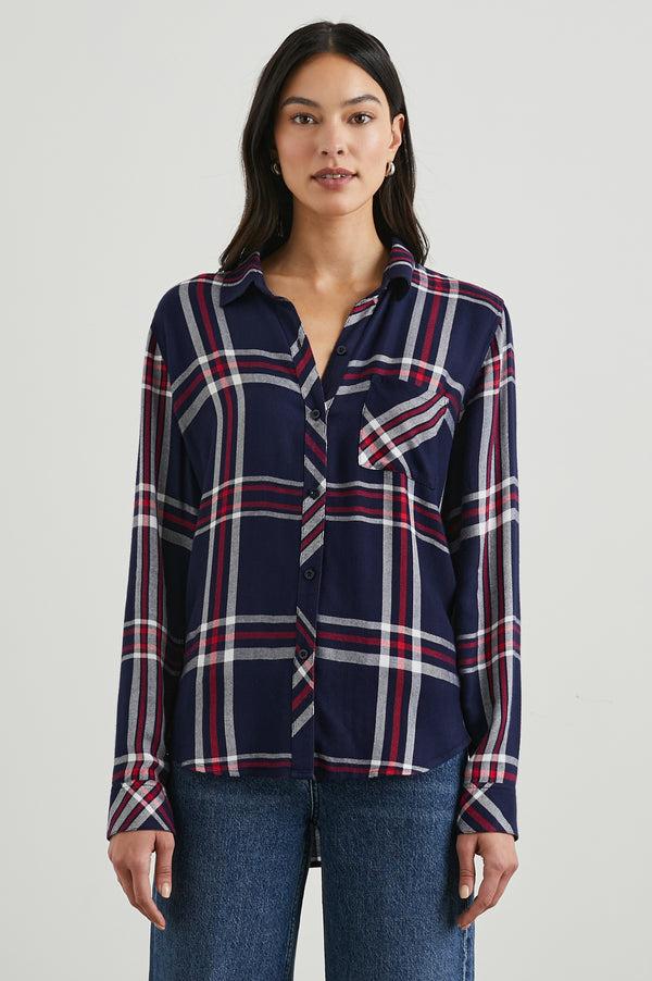 Rails Hunter Shirt Patriot Navy Red