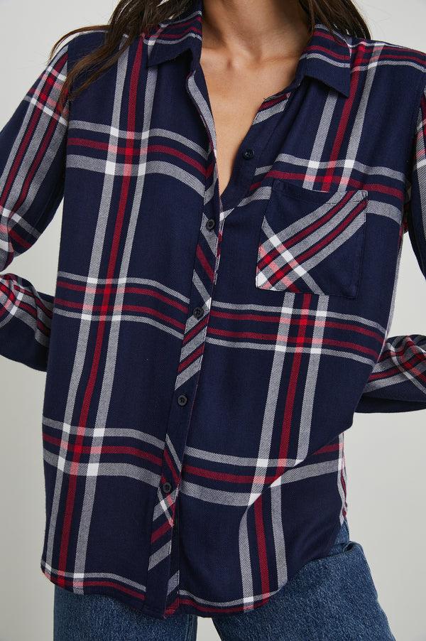 Rails Hunter Shirt Patriot Navy Red