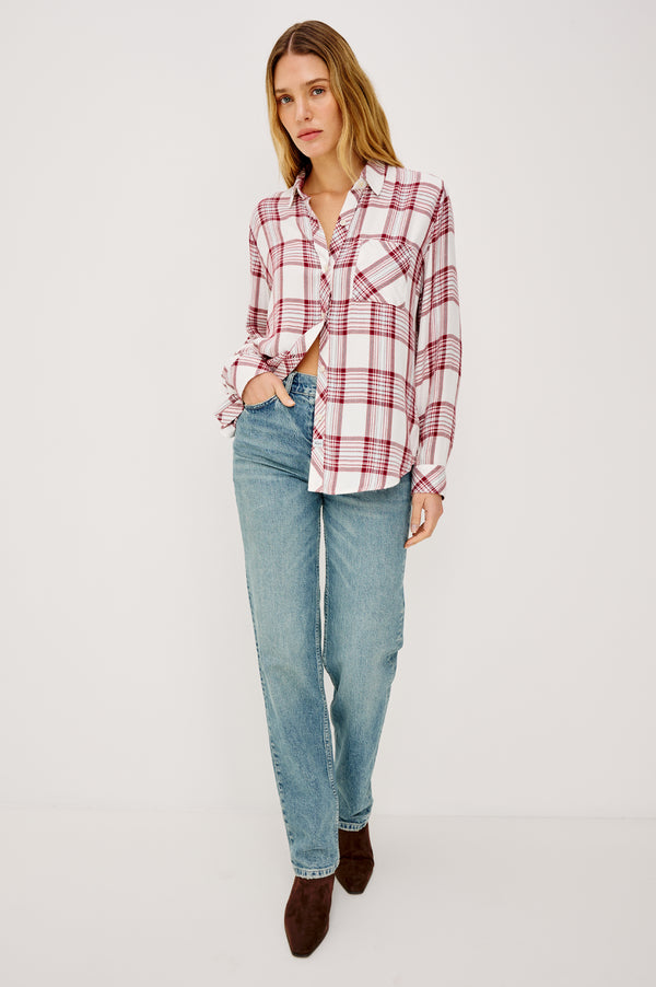 Rails Hunter Shirt White Sangria