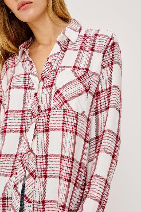 rails Hunter shirt White Sangria