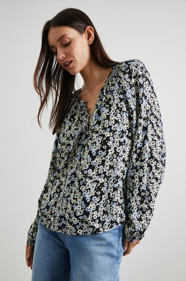 Rails Indi Top Midnight Meadow Floral