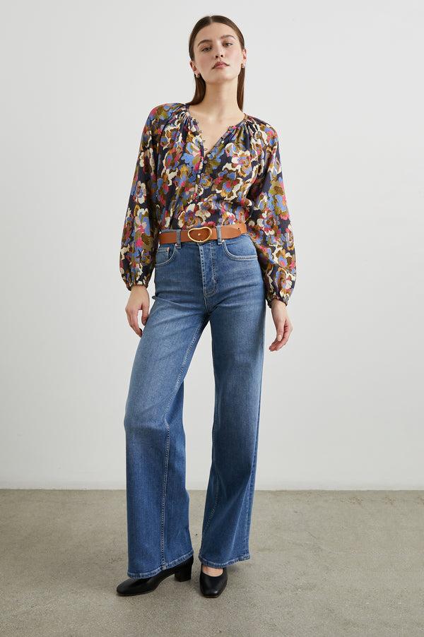 Rails Indi Top Navy Wildflower