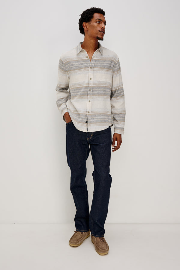 Rails Ivan Shirt Lunar Rock Stripe