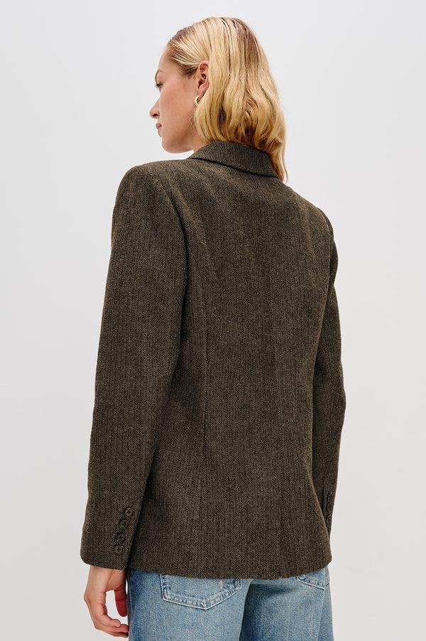 Rails Jac Blazer Camel Black Herringbone