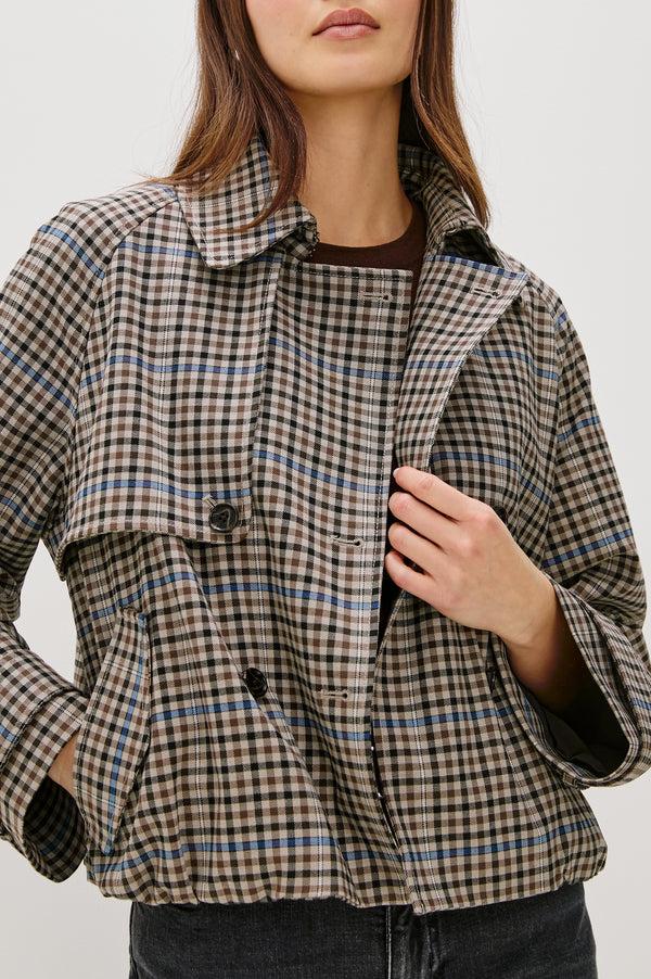 rails Jett jacket Mocha Check