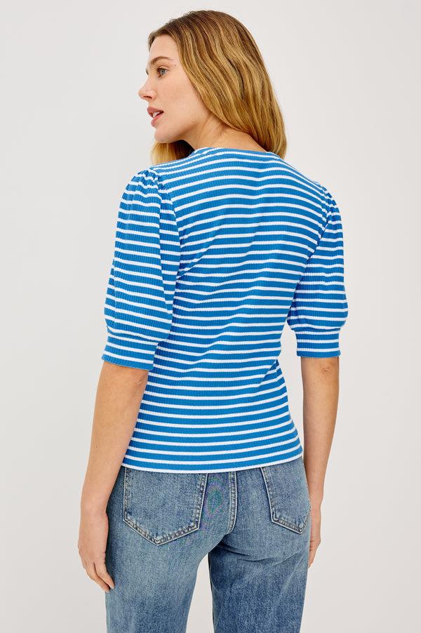 Rails Jewel Top French Blue Stripe
