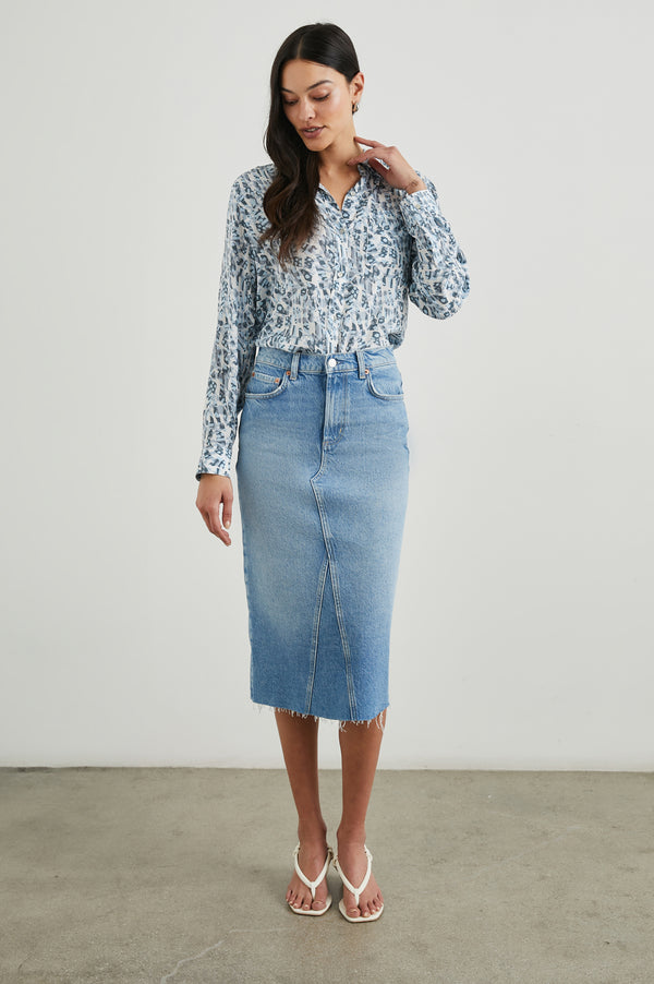 Rails Josephine Shirt Blue Abstract